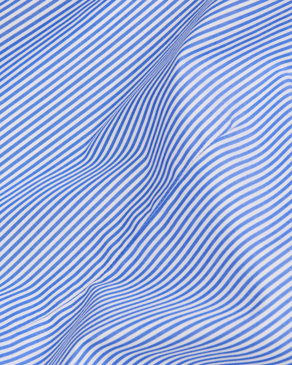 Striped Business Shirt, Blue, hi-res